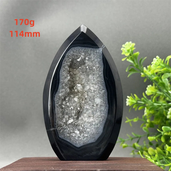 Black Onyx Geode Torch-ToShay.org