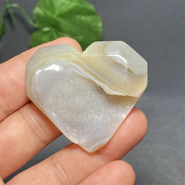 Blue Striped Agate Heart-ToShay.org