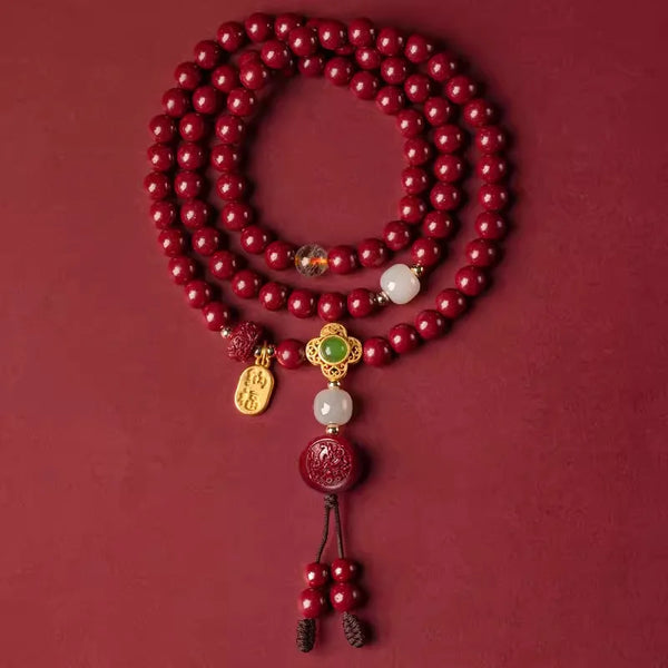 Red Cinnabar Zodiac Beads-ToShay.org