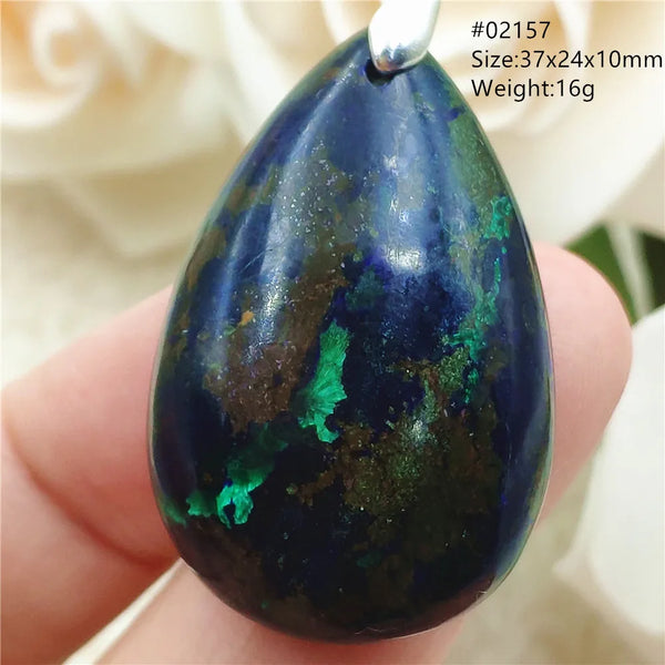 Blue Azulite Pendant-ToShay.org