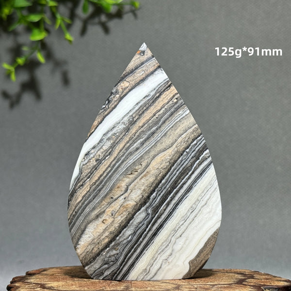 Grey Stripe Agate Torch-ToShay.org