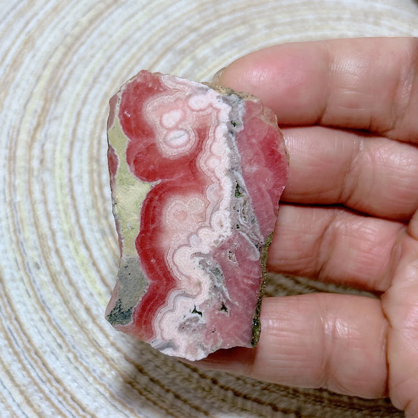 Pink Rhodochrosite Slab-ToShay.org