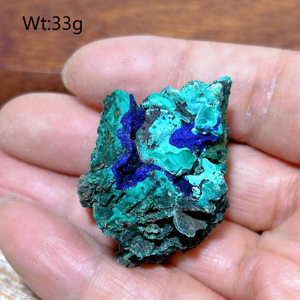 Blue Chrysocolla with Azurite Stone-ToShay.org