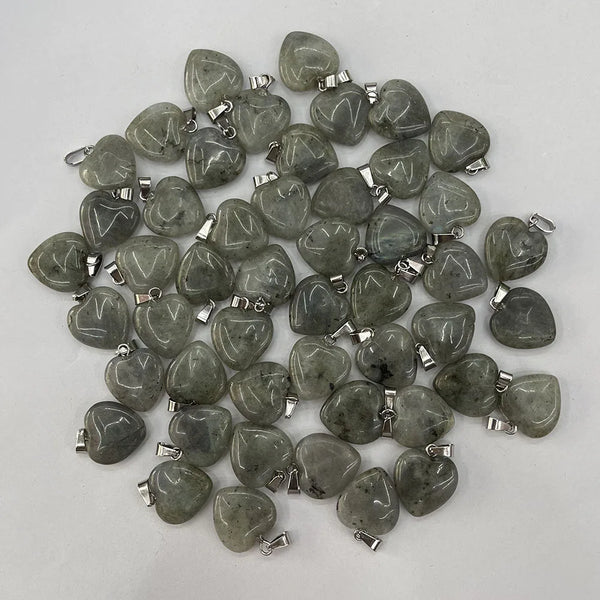 Mixed Crystal Heart Pendants-ToShay.org