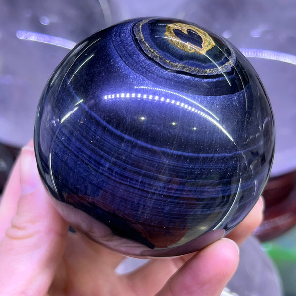 Blue Tiger Eye Jasper Ball-ToShay.org