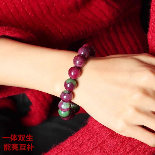 Red Ruby Zoisite Bracelet-ToShay.org