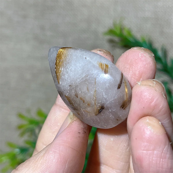 Gold Rutile Quartz Pendant-ToShay.org