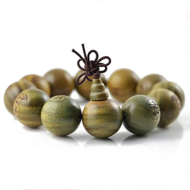 Green Sandalwood Bead Bracelets-ToShay.org
