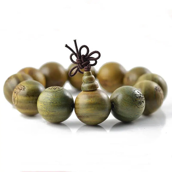 Green Sandalwood Bead Bracelets-ToShay.org