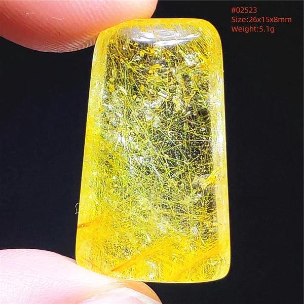 Gold Rutilated Quartz Pendant-ToShay.org