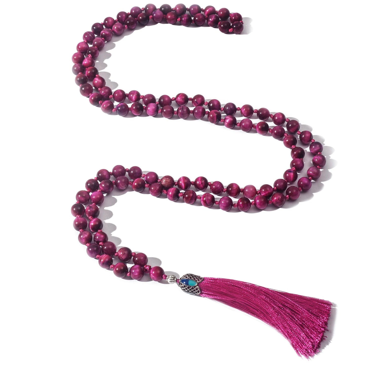 Red Rose Tiger Eye Mala-ToShay.org