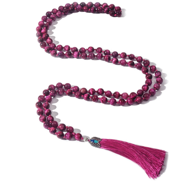 Red Rose Tiger Eye Mala-ToShay.org