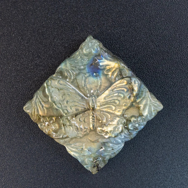 Blue Flash Labradorite Pendant-ToShay.org
