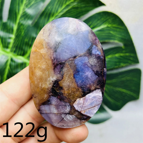 Purple Mica Crystal Palm Stone-ToShay.org