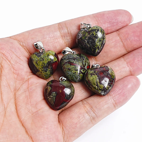 Green Dragon Blood Jasper Hearts-ToShay.org