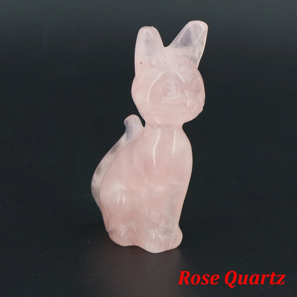 Mixed Crystal Cat Statues-ToShay.org