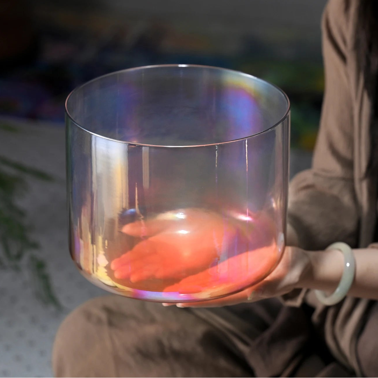 Grey Cosmic Crystal Singing Bowl-ToShay.org