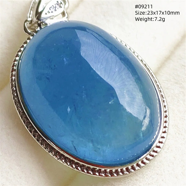 Blue Aquamarine Pendant-ToShay.org