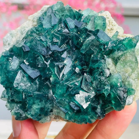Green Fluorite Crystal-ToShay.org