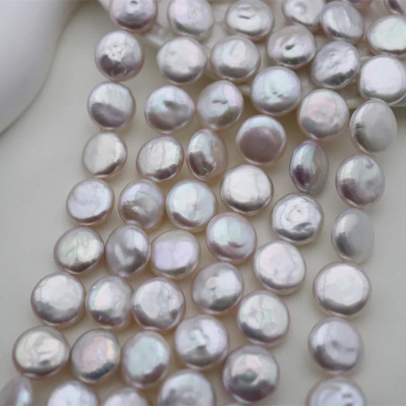 White Pearl Coin Beads-ToShay.org