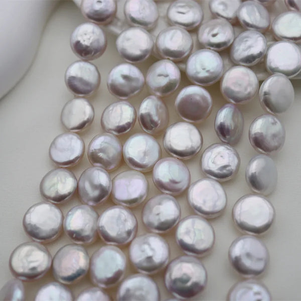 White Pearl Coin Beads-ToShay.org