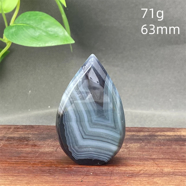 Black Silk Agate Torch-ToShay.org