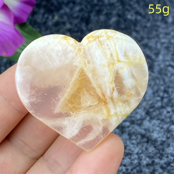 Yellow Ghost Crystal Heart-ToShay.org