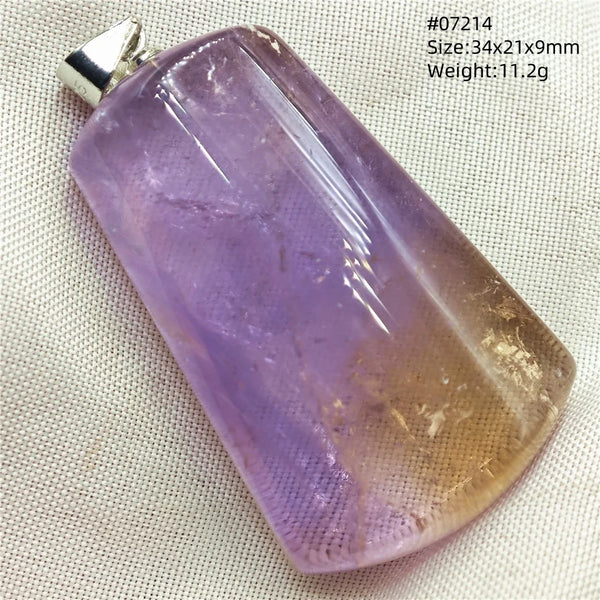 Purple Yellow Ametrine Pendant-ToShay.org