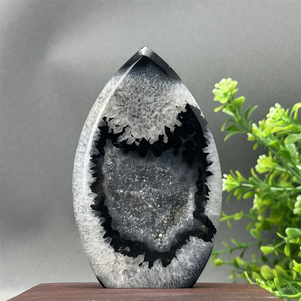 Black Onyx Geode Torch-ToShay.org