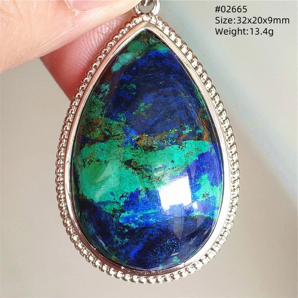 Blue Azurite Pendant-ToShay.org