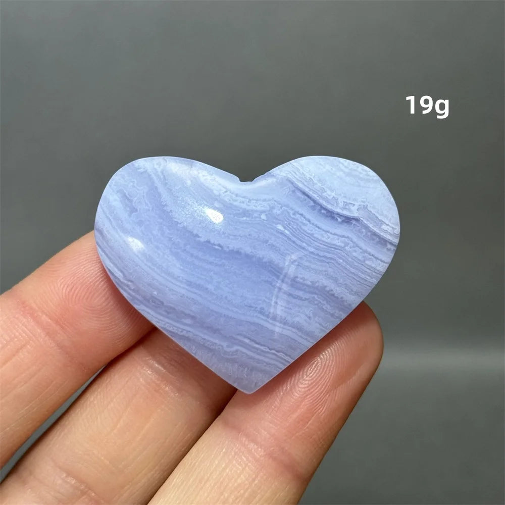 Blue Lace Crystal Heart-ToShay.org
