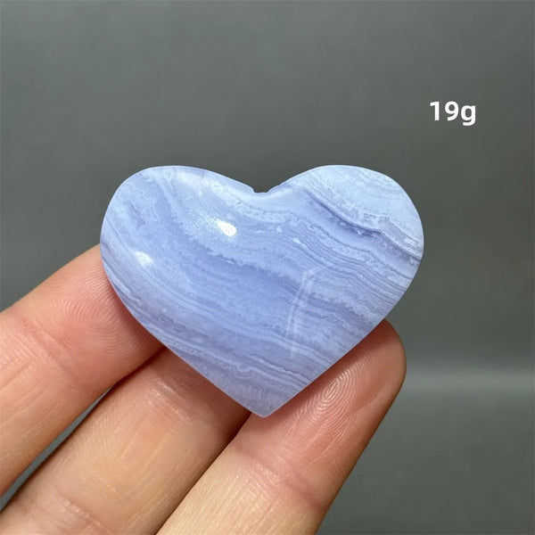 Blue Lace Crystal Heart-ToShay.org