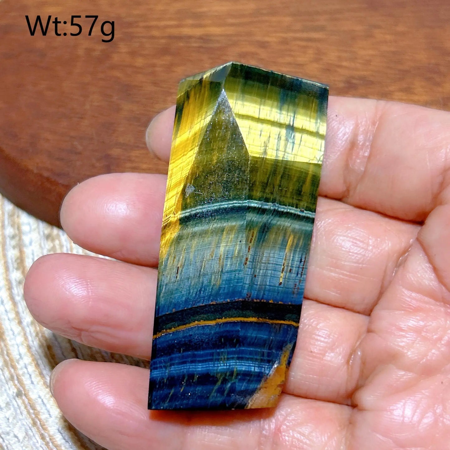 Blue Yellow Flash Tiger Eye-ToShay.org