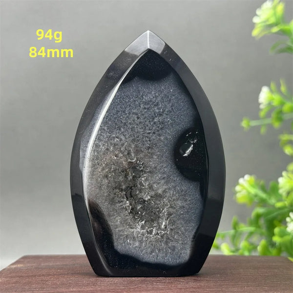Black Onyx Geode Torch-ToShay.org