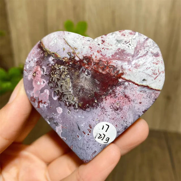 Red Agate Geode Hearts-ToShay.org