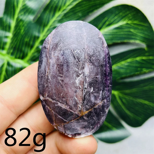 Purple Mica Crystal Palm Stone-ToShay.org
