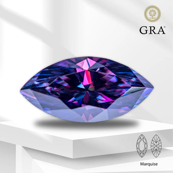 Purple Crystal Cut Diamond-ToShay.org