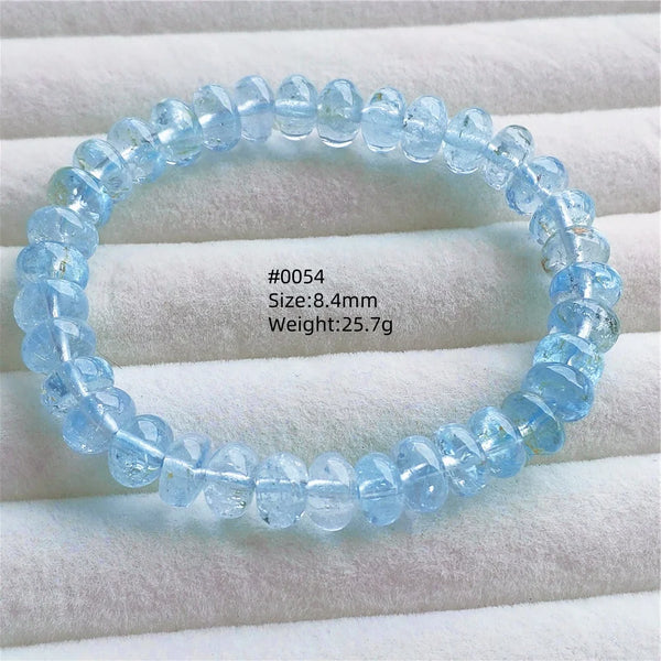 Blue Topaz Abacus Bead Bracelet-ToShay.org