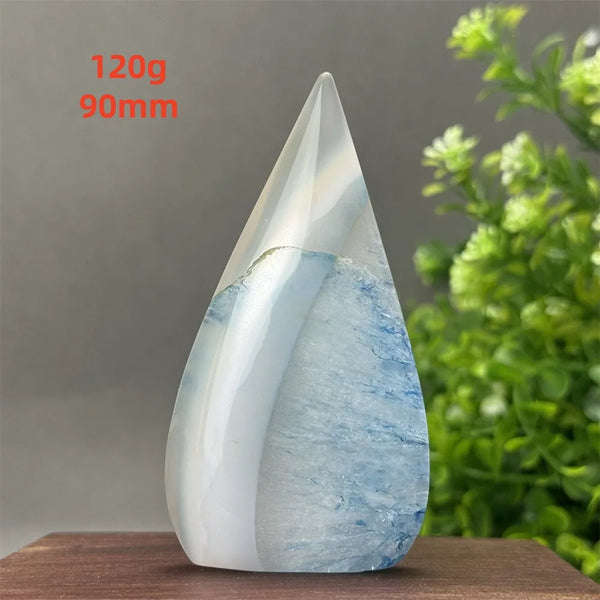 Blue Agate Torch-ToShay.org