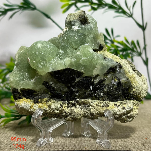 Green Prehnite Quartz Slab-ToShay.org
