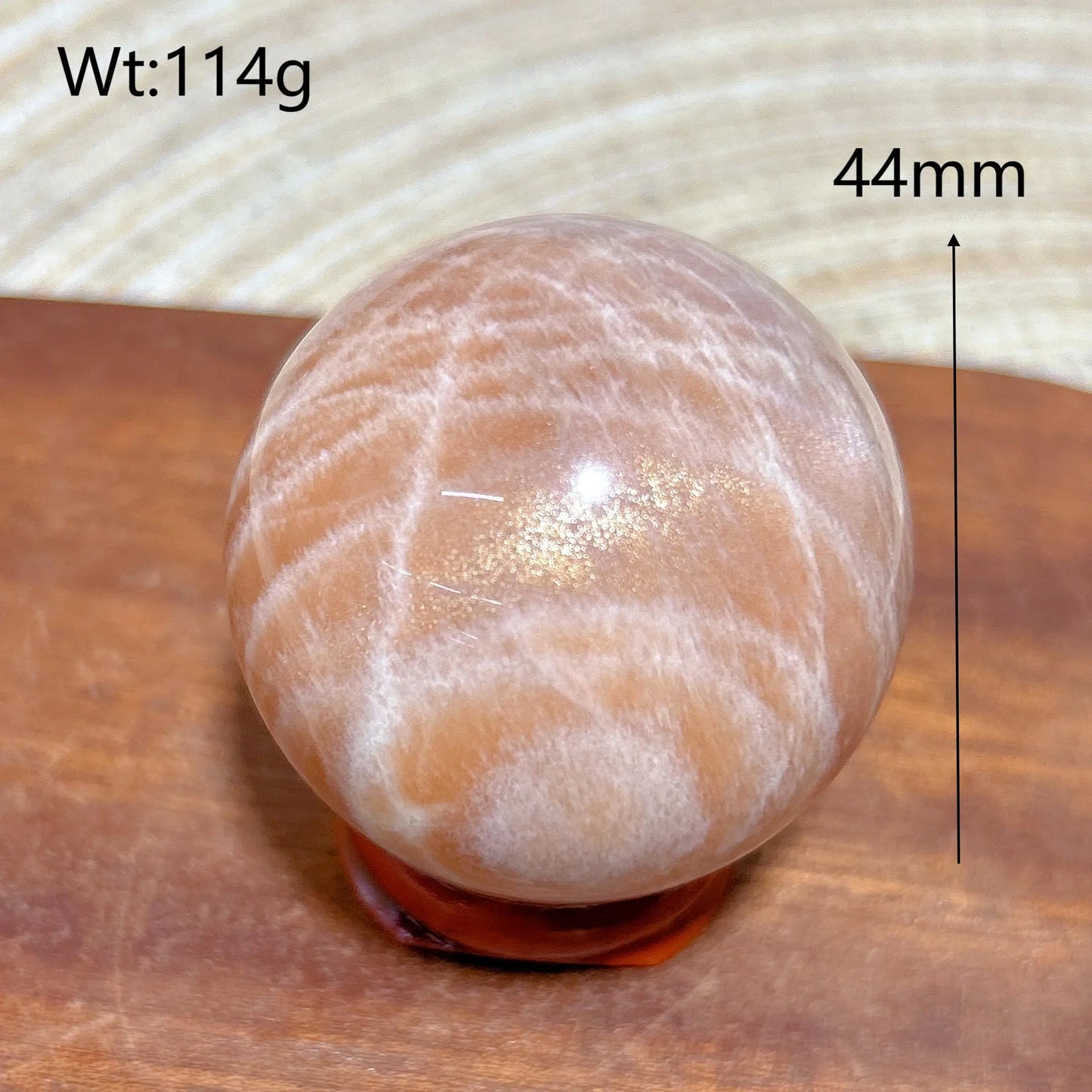 Pink Moonstone Ball-ToShay.org