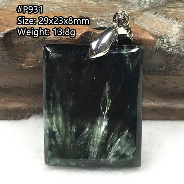 Green Seraphinite Pendant-ToShay.org