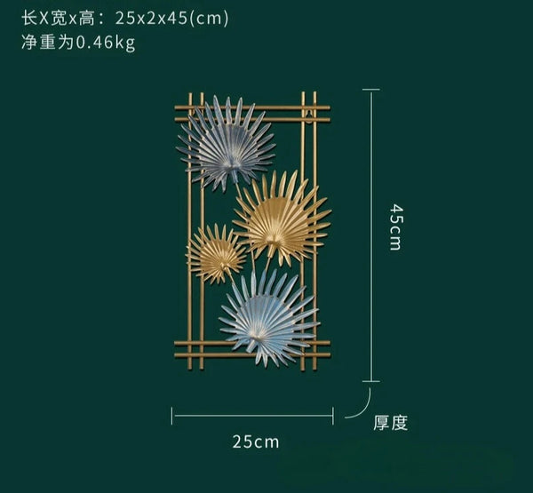 Gold Leaf Iron Wall Art-ToShay.org