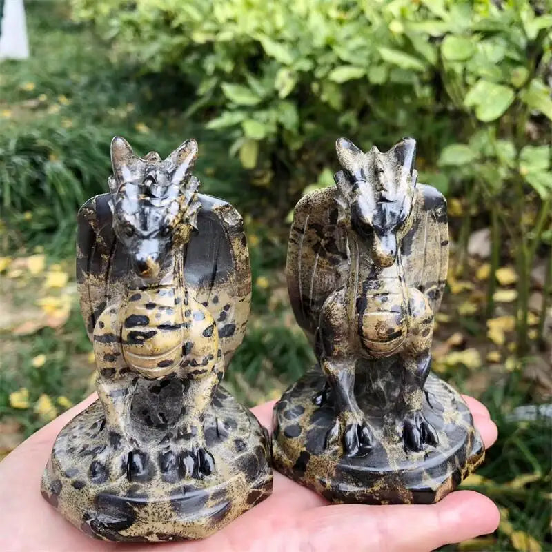 Yellow Picture Stone Dragon-ToShay.org