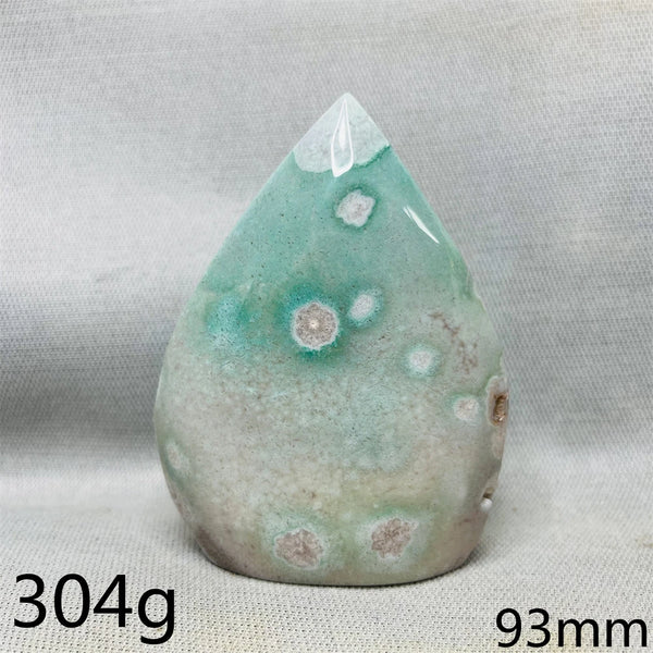 Green Cherry Blossom Agate Flame-ToShay.org