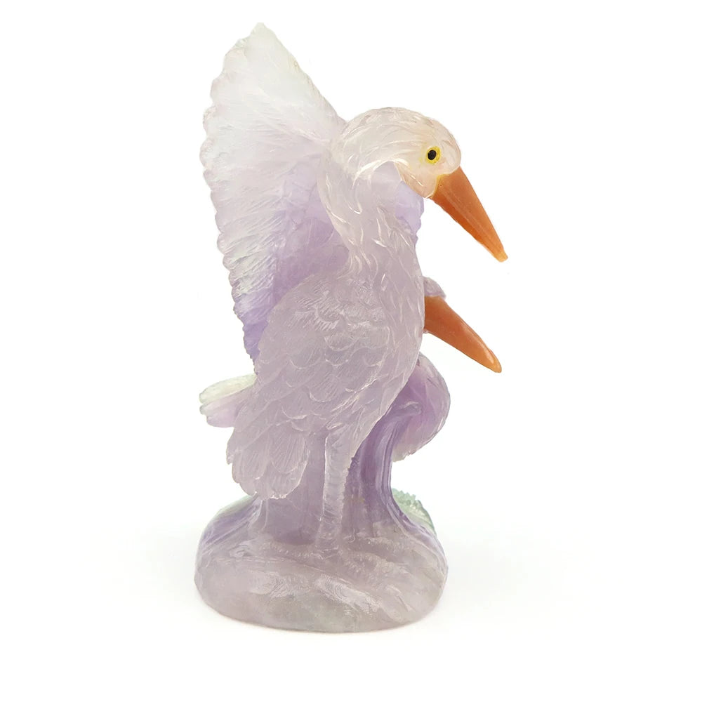 Rainbow Fluorite Fairy Crane-ToShay.org
