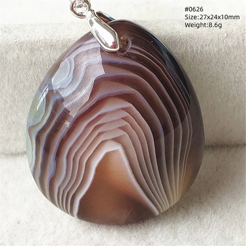 Grey Lace Agate Pendant-ToShay.org