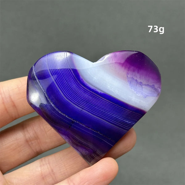 Purple Agate Heart-ToShay.org