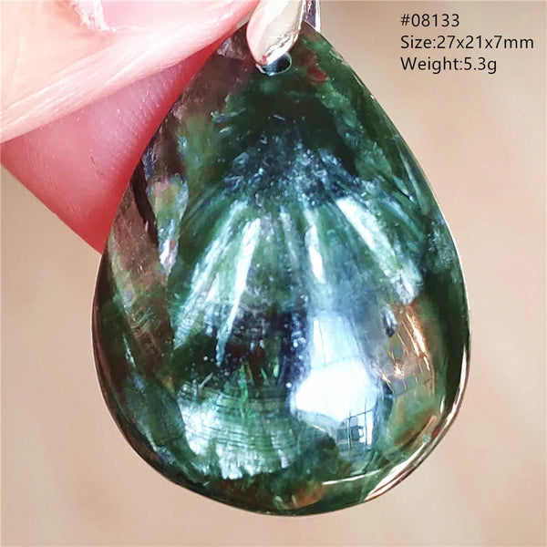 Green Seraphinite Pendant-ToShay.org