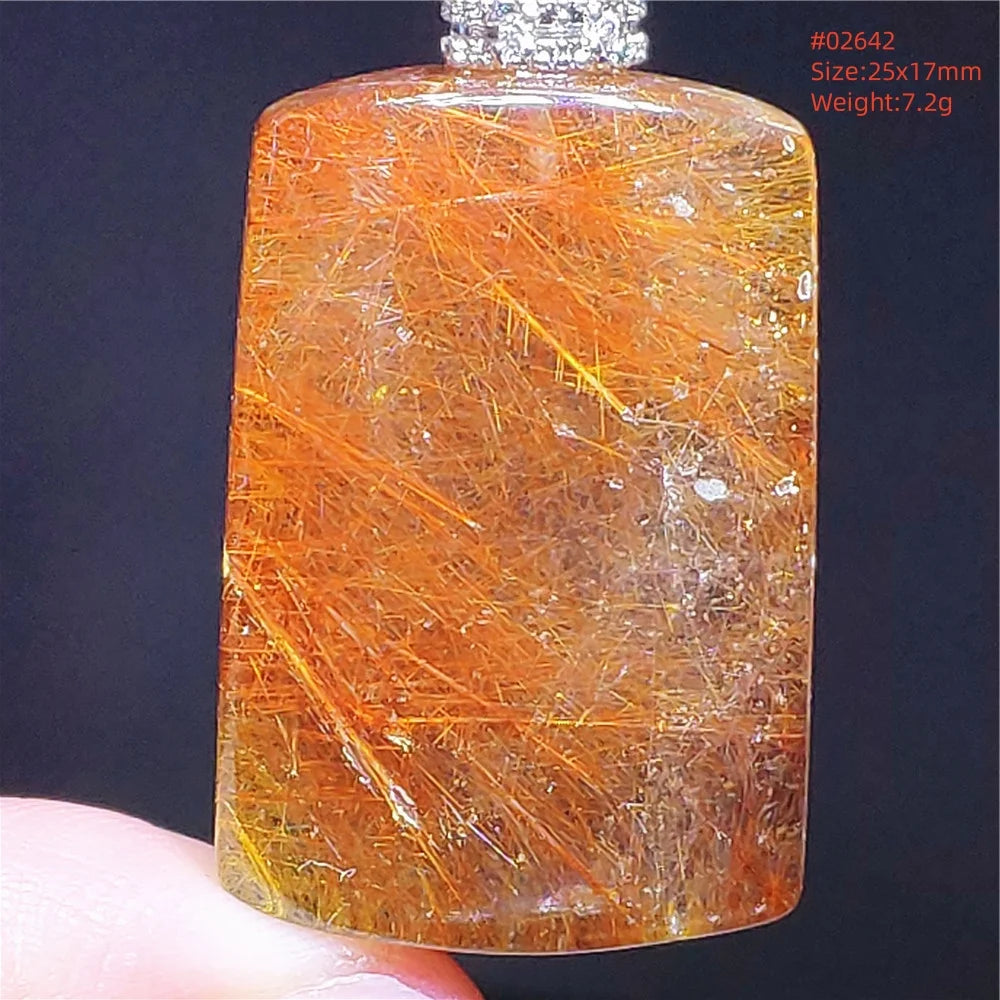 Gold Rutilated Quartz Pendant-ToShay.org